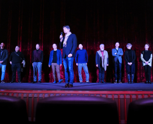 Filmschaffende von House of Wonders auf der Bühne im Zoo Palast Berlin